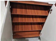 Load image into Gallery viewer, Rhys Shoe Rack 2 Doors Open