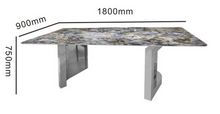 Load image into Gallery viewer, Shay Dining Table Dimensions
