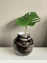 Load image into Gallery viewer, Anika Black Marble Glass Vase
