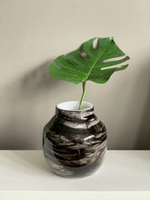 Load image into Gallery viewer, Anika Black Marble Glass Vase