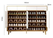 Load image into Gallery viewer, Aiden Shoe Rack 4 Doors Dimensions