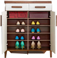 Load image into Gallery viewer, Amelia Shoe Rack 2 Doors Interior