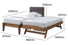 Load image into Gallery viewer, Katie Single Bed Dimension