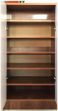 Load image into Gallery viewer, Kayla Shoe Rack Brown Interior
