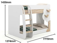 Load image into Gallery viewer, Rafe Children Bed Set Dimensions
