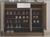 Load image into Gallery viewer, Tyla Shoe Rack 3 Doors Open