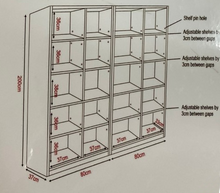 Load image into Gallery viewer, Zack Storage Shelf Dimensions