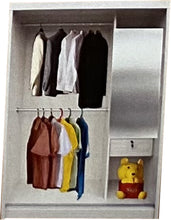 Load image into Gallery viewer, Woody Sliding Door Wardrobe Interior White Wash Colour
