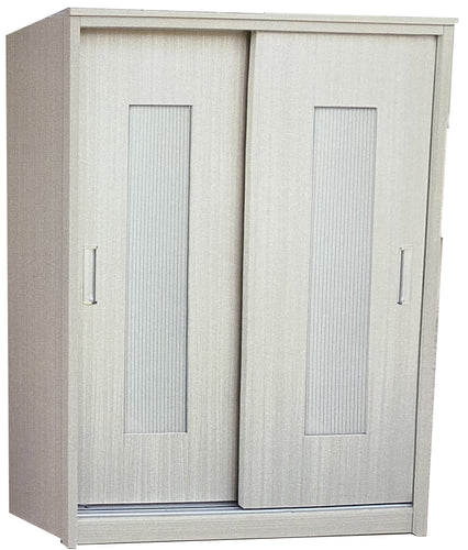 Woody Sliding Door Wardrobe White Wash Colour